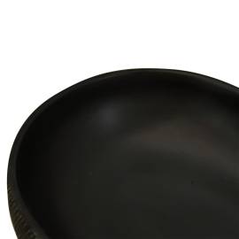 Lavoar de blat, negru, 59x40x14 cm, ceramică, oval, 7 image