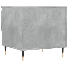 Măsuță de cafea, gri beton, 50x46x50 cm, lemn prelucrat, 8 image