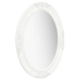 Oglindă de perete în stil baroc, alb, 50 x 70 cm, 2 image