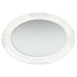 Oglindă de perete în stil baroc, alb, 50 x 70 cm, 3 image