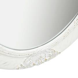Oglindă de perete în stil baroc, alb, 50 x 70 cm, 5 image
