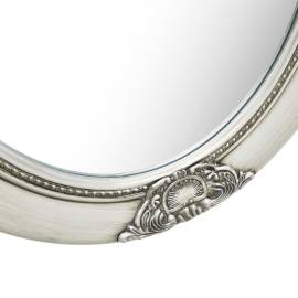 Oglindă de perete în stil baroc, argintiu, 50 x 60 cm, 4 image
