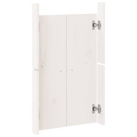 Uși de bucătărie de exterior, alb, 50x9x82cm, lemn masiv de pin, 6 image