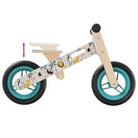 Bicicletă de echilibru pentru copii, imprimeu și albastru, 6 image