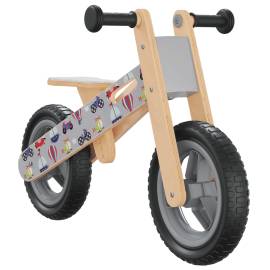 Bicicletă de echilibru pentru copii, imprimeu și gri, 2 image