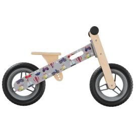 Bicicletă de echilibru pentru copii, imprimeu și gri, 4 image