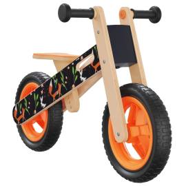 Bicicletă de echilibru pentru copii, imprimeu și portocaliu, 2 image