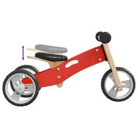 Bicicletă de echilibru pentru copii 2 în 1, roșu, 10 image