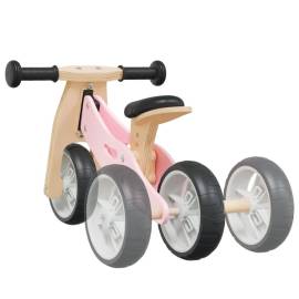 Bicicletă de echilibru pentru copii 2 în 1, roz, 8 image