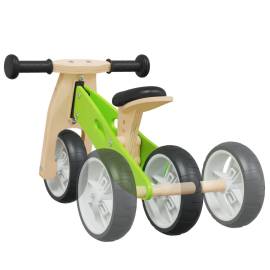 Bicicletă de echilibru pentru copii 2 în 1, verde, 8 image