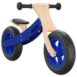 Bicicletă echilibru de copii, cauciucuri pneumatice, albastru, 4 image