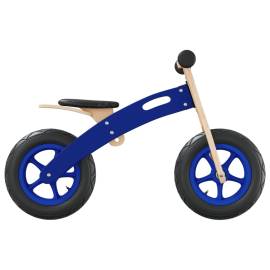 Bicicletă echilibru de copii, cauciucuri pneumatice, albastru, 6 image