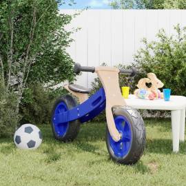 Bicicletă echilibru de copii, cauciucuri pneumatice, albastru, 3 image