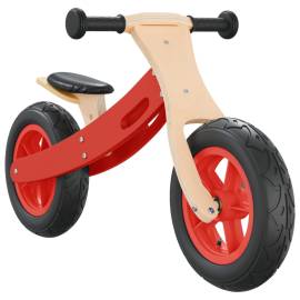 Bicicletă echilibru pentru copii, cauciucuri pneumatice, roșu, 4 image