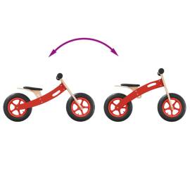 Bicicletă echilibru pentru copii, cauciucuri pneumatice, roșu, 9 image