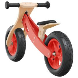 Bicicletă echilibru pentru copii, cauciucuri pneumatice, roșu, 8 image