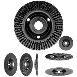Disc circular slefuit, modelat, raspel, pentru lemn, plastic, cauciuc, beton celular, convex, 125x22.2 mm, dedra, 9 image