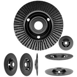Disc circular slefuit, modelat, raspel, pentru lemn, plastic, cauciuc, beton celular, gradatie iii, 125x22.2 mm, dedra, 9 image