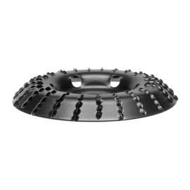 Disc circular slefuit, modelat, raspel, pentru lemn, plastic, cauciuc, beton celular, unghi 45 grade, 120x22.2 mm, dedra, 4 image