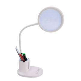 Lampa de birou, jumi, lumina led reglabila, brat ajustabil, alb, cu suport pixuri si creioane, 41 cm, 2 image