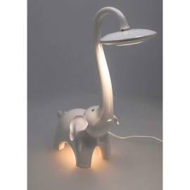 Lampa de birou, jumi, model elefant, lumina led reglabila, alb, 9x38 cm, 5 image