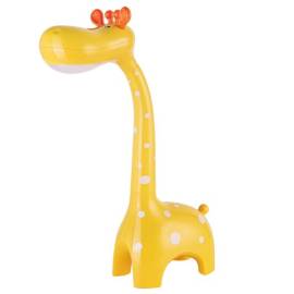 Lampa de birou, jumi, model girafa, lumina led reglabila, galben, 10x25x40 cm