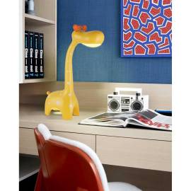Lampa de birou, jumi, model girafa, lumina led reglabila, galben, 10x25x40 cm, 5 image