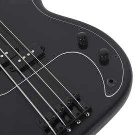 Chitara bass electrică începători, cu husă, negru, 4/4 46", 7 image