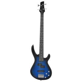 Chitara bass electrică începători, husă, albastru/negru 4/4 46", 3 image