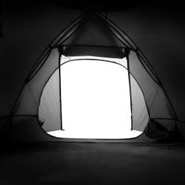 Cort de camping 2 persoane, alb, 224x248x118 cm, tafta 185t, 11 image