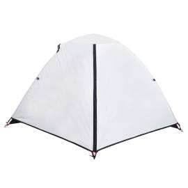 Cort de camping 2 persoane, alb, 224x248x118 cm, tafta 185t, 8 image