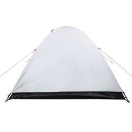 Cort de camping 2 persoane, alb, 264x210x125 cm, tafta 185t, 8 image
