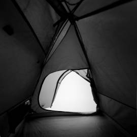 Cort de camping 2 persoane, alb, 264x210x125 cm, tafta 185t, 10 image