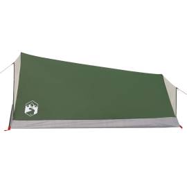Cort de camping 2 persoane, verde, 200x120x88/62 cm, tafta 185t, 7 image