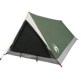 Cort de camping 2 persoane, verde, 200x120x88/62 cm, tafta 185t, 4 image