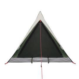 Cort de camping 2 persoane, verde, 200x120x88/62 cm, tafta 185t, 6 image