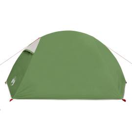 Cort de camping 2 persoane, verde, 267x154x117 cm, tafta 185t, 8 image