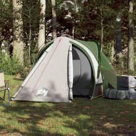 Cort de camping 2 persoane, verde, 320x140x120 cm, tafta 185t, 3 image
