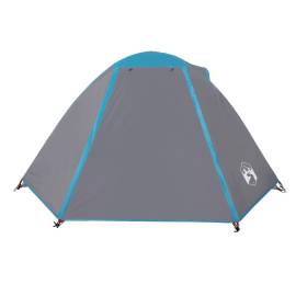 Cort de camping 2 persoane albastru, 224x248x118 cm, tafta 185t, 6 image