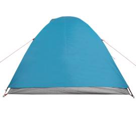 Cort de camping 2 persoane albastru, 264x210x125 cm, tafta 185t, 8 image