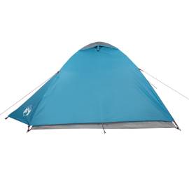 Cort de camping 2 persoane albastru, 264x210x125 cm, tafta 185t, 7 image