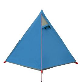 Cort de camping 2 persoane albastru, 267x154x117 cm, tafta 185t, 8 image