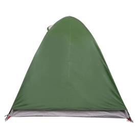 Cort de camping 2 persoane, verde, 254x135x112 cm, tafta 185t, 8 image