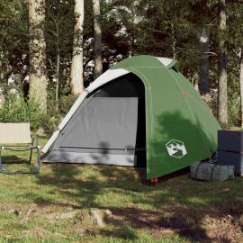 Cort de camping 2 persoane, verde, 264x210x125 cm, tafta 185t, 3 image