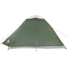 Cort de camping 2 persoane, verde, 264x210x125 cm, tafta 185t, 7 image