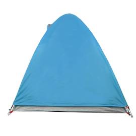 Cort de camping 2 persoane albastru, 254x135x112 cm, tafta 185t, 8 image