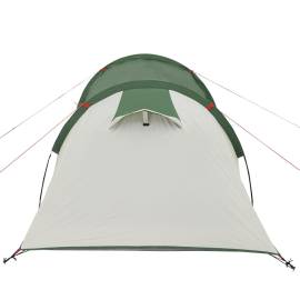 Cort de camping 3 persoane, verde, 370x185x116 cm, tafta 185t, 8 image