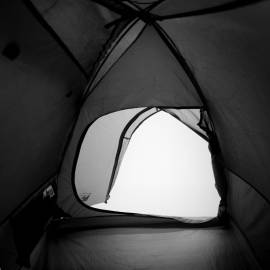 Cort de camping 4 persoane, alb, 267x272x145 cm, tafta 185t, 10 image