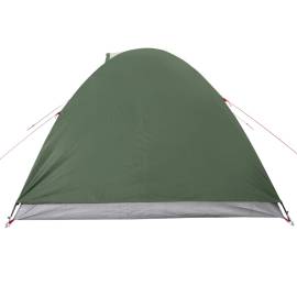 Cort de camping 4 persoane, verde, 267x272x145 cm, tafta 185t, 8 image