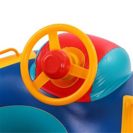 Saltea gonflabila (colac) pentru copii model Masina cu Volan si Claxon, dimensiune 80 x 65 cm, 7 image